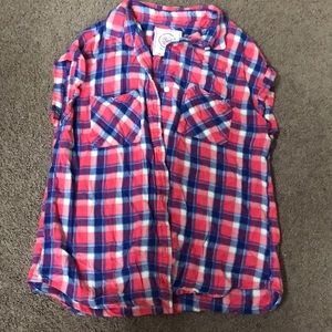 Short sleeve flannel
